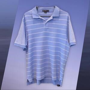 Cremieux | Men’s Blue Polo | Size Large | 0052